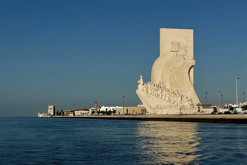 Discoveries monument and Belem tower from the river